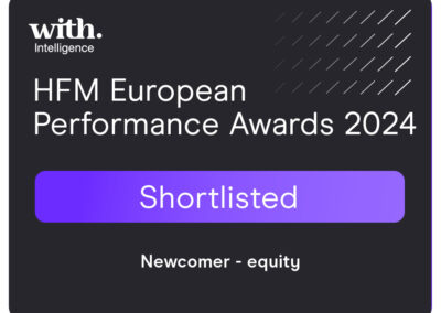 Nomineret til HFM European Performance Award 2024